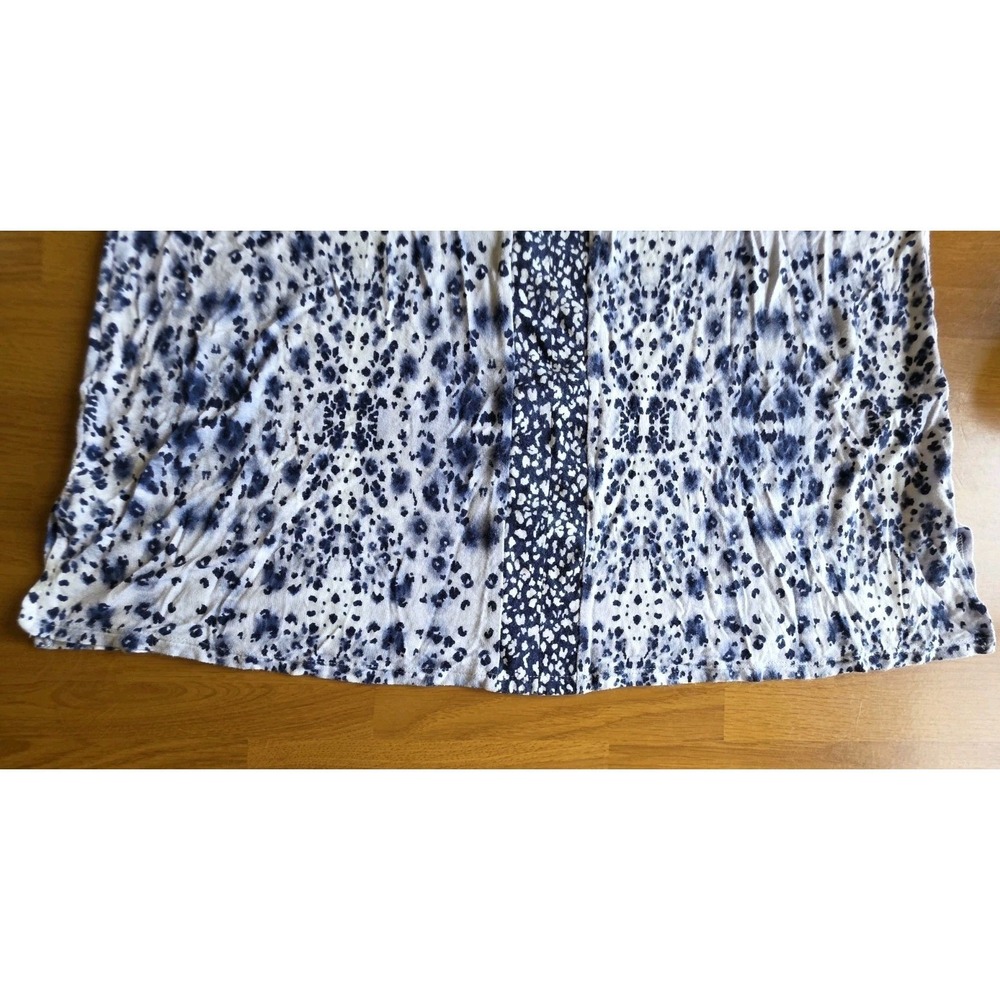 Simply Vera Women's Sleeveless Top Blue White Print Size Large - Picture 6 of 10